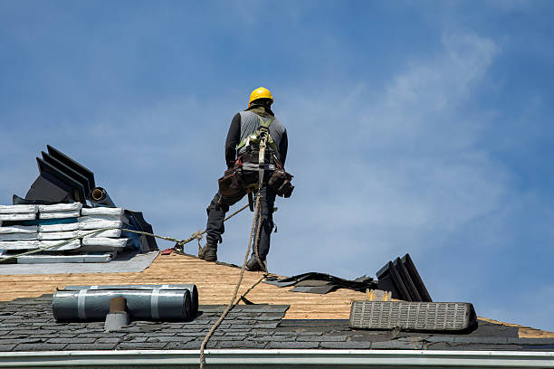 Professional Storm Damage Roof Repair technician working in Bates City, MO